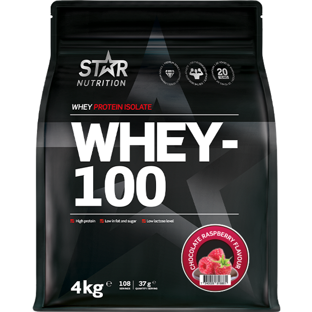 WHEY-100, 4 kg, Chocolate Raspberry