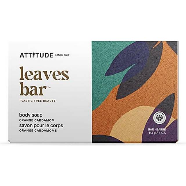 Attitude Leaves Bar Orange Cardamon Tvålbit för kropp 113 g