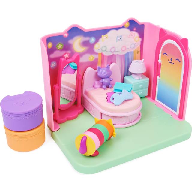 Gabby's Dollhouse Deluxe Sweet Dreams Bedroom with Pillow Cat