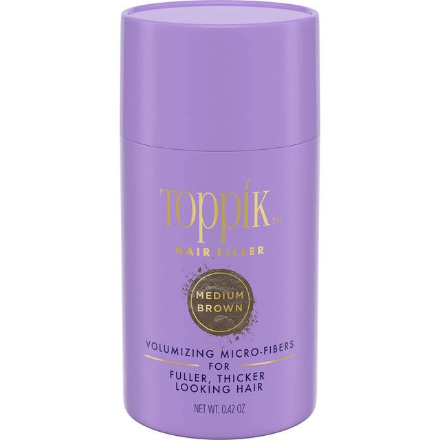 Keratin Hair Fiber Powder 12g  Hair Thickener for Women Camoflauge Roots Fills Hairline Gaps For Fuller Hair  Medium Brown