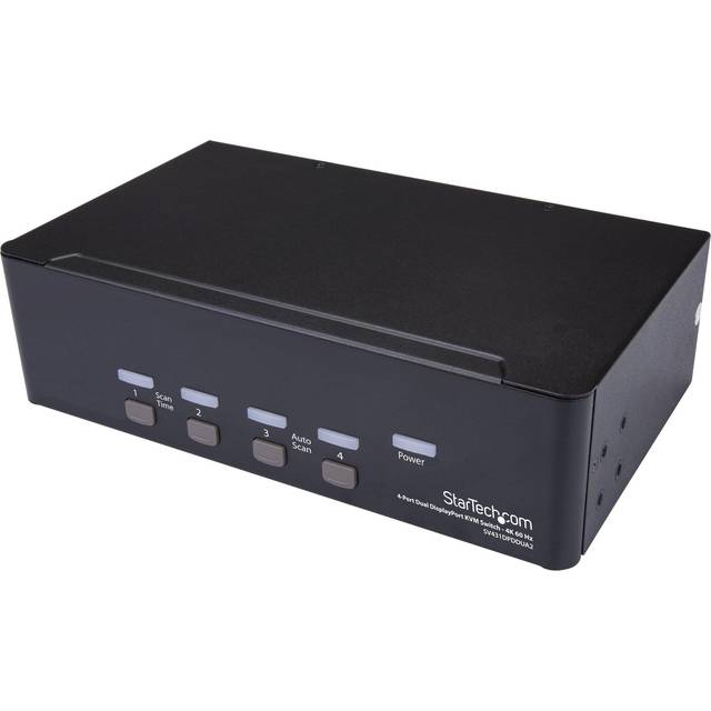 StarTech.com 4-Port Dual DisplayPort KVM Switch - 4K 60Hz