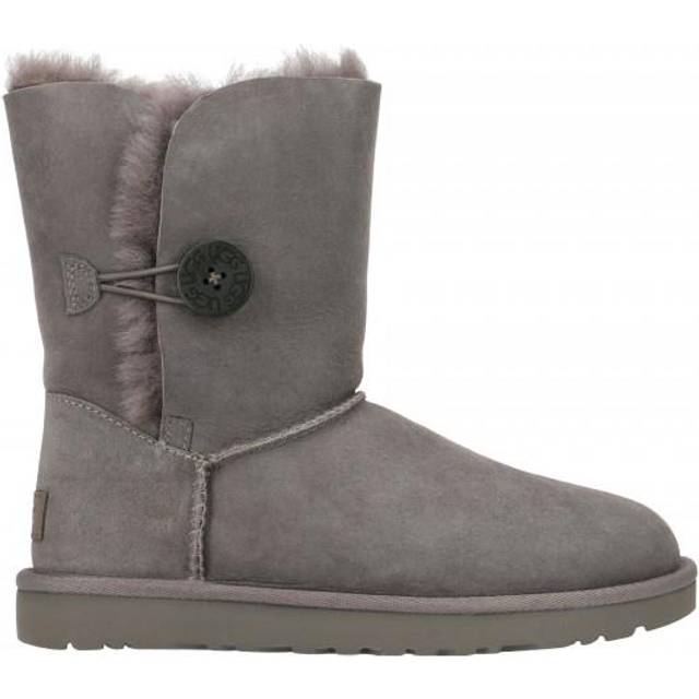 (WMNS) UGG Bailey Button II Boot Fleece Lined Gray 1016226-GREY - Grey - 7