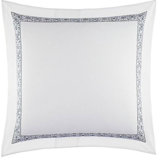 Laura Ashley Home - Euro Sham  Smooth Cotton Sham with Envelope Closure  Lightweight & Stylish Home Decor (Charlotte Blue  26 x 26)