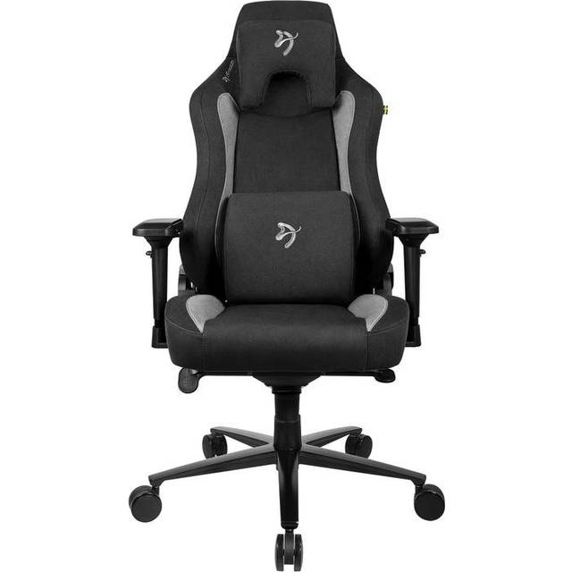 Arozzi Vernazza Supersoft™ hållbart möbeltyg, mjuk nack- och ländryggskuddar gjorda med minneskum, stöder 145 kg/320 lbs, ergonomisk, vätskeravvisande – antracit