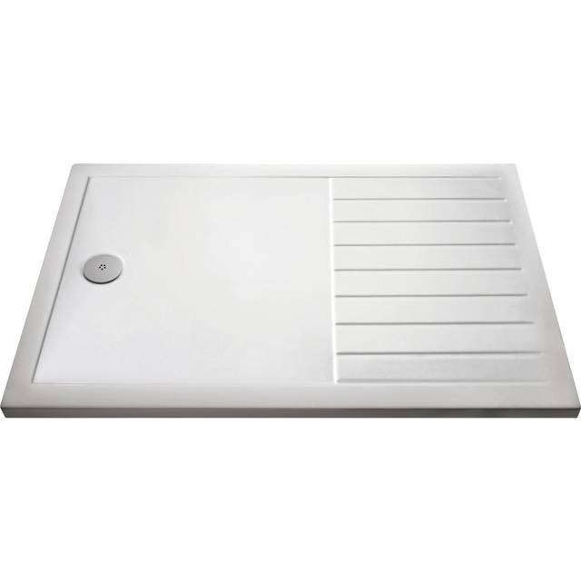 Hudson Reed Rectangular Walk-in Shower Tray 1600 x 800mm - White, White