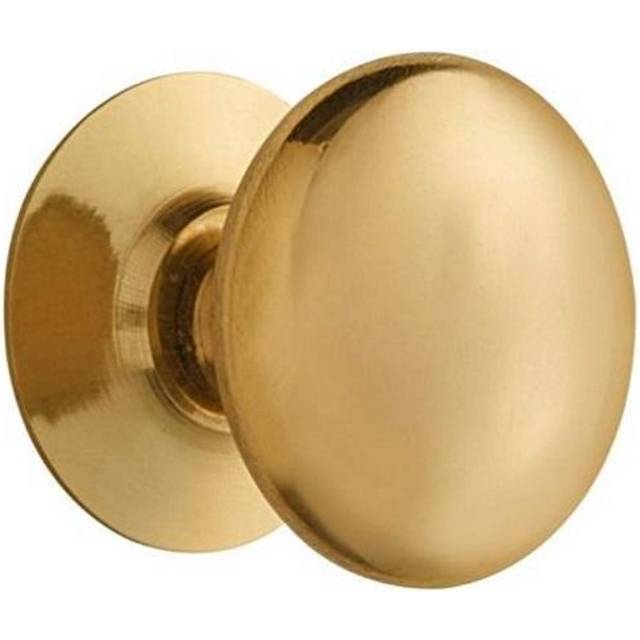 Victorian Satin Brass Round Kitchen Cabinet Cupboard Door Drawer Pull Knob 38mm