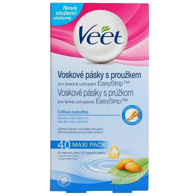 Veet Professional Sensitive Skin Remsor med hårborttagningsvax för känslig hud 40 st.