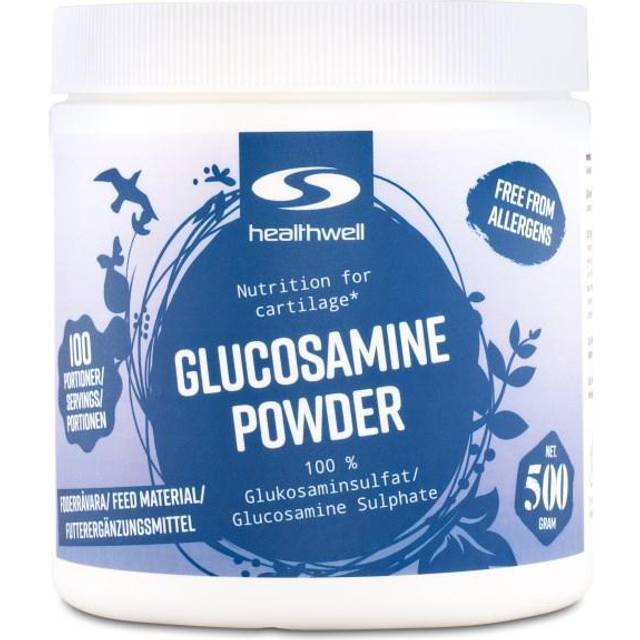 Healthwell Glukosamin Pulver, 500 g