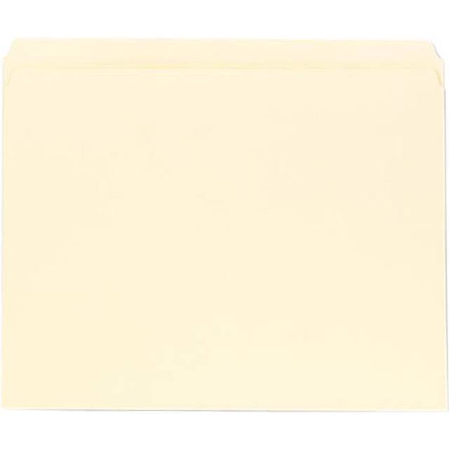 Universal UNV12110EE Straight Top Tab File Folders - Letter Size  Manila 100/Box