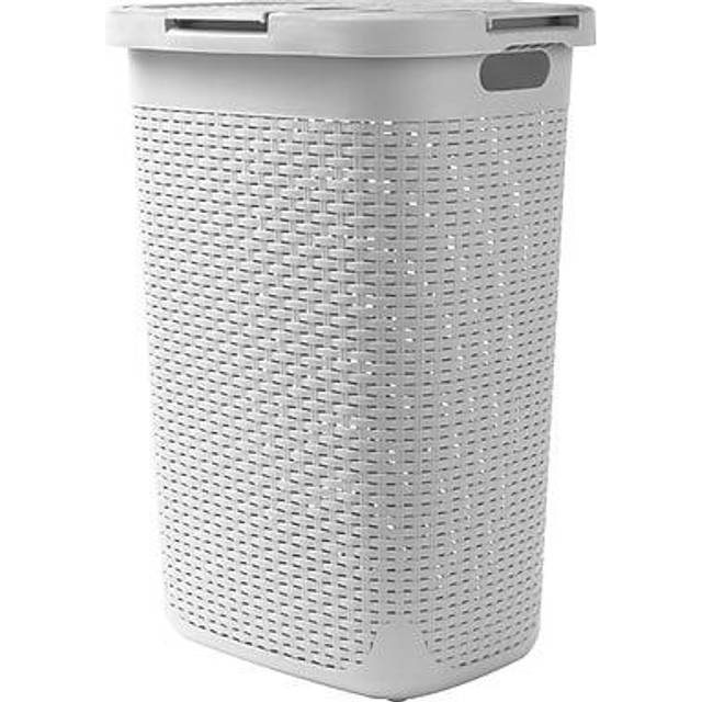 Mind Reader 60 L smal tvätt, vit 60 liter korg, 17,7 tum L x 13,7 tum B x 24 tum H