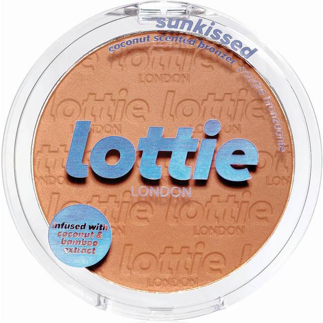 Lottie London Sunkissed Bronzer in Suncatcher  Infused with bamboo extract and Vitamin E this skin-loving bronzer adds a buildable warm bronze for a d