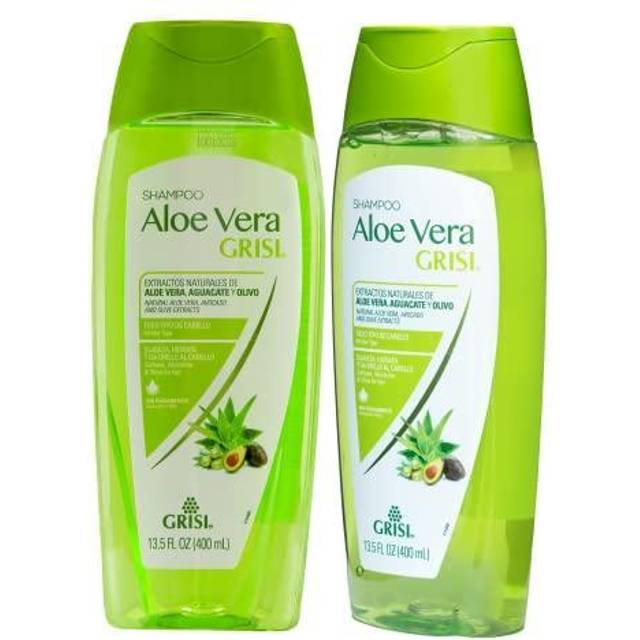 Grisi Aloe Vera Shampoo  Moisturizing Shampoo with Aloe Vera Extract  Paraben-Free  Hair Product for Soft and Shiny Hair  2-Pack of 13.5 FL Oz each  2