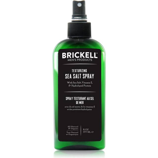 Brickell Men's Texturizing Sea Salt Spray for Men, Natural & Organic, Alcohol-Free, Lifts and Texturizes Hair for a Beach or Surfer Hair Style, 177 ml