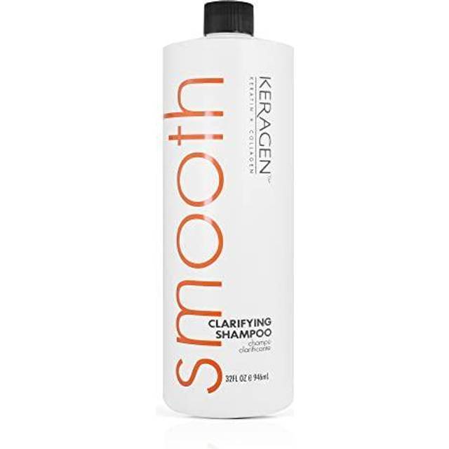Keragen - Clarifying Shampoo with Keratin and Collagen  All Hair Types  32 Oz - Deep Cleansing  Purifying  Refresh and Reset Damaged  Color Treated Ha