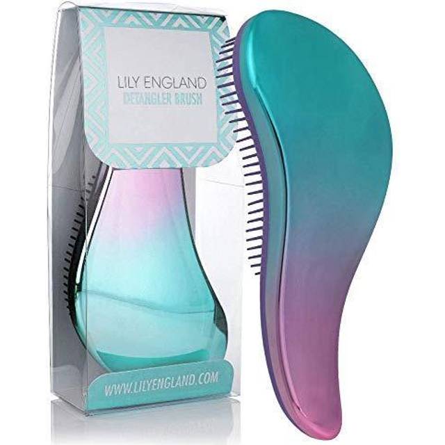 Detangler Brush for Thick Hair, Curly, Straight & Natural Hair - Gentle Detangling Hair Brush for Women, Kids & Toddlers with Flexible Bristles - Omb