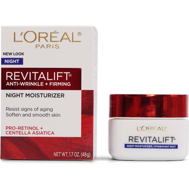 LOreal Paris, RevitaLift Anti-Wrinkle + Firming Night Cream Moisturizer 1.7 oz (Pack of 2)