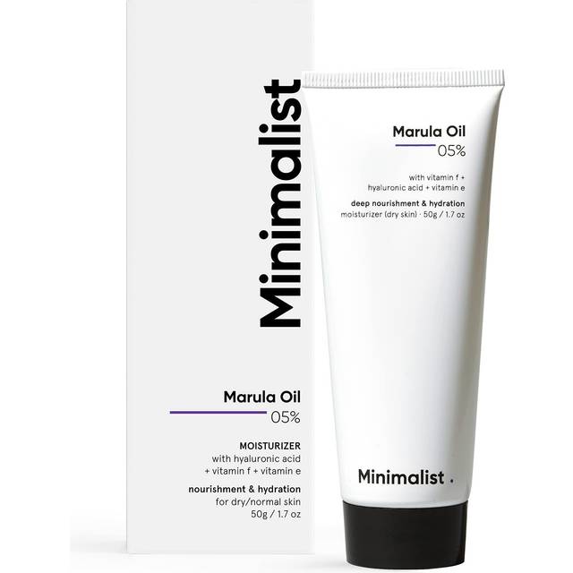 Minimalist Marula Oil Face Moisturiser Hydrates Dry Skin - 50 g