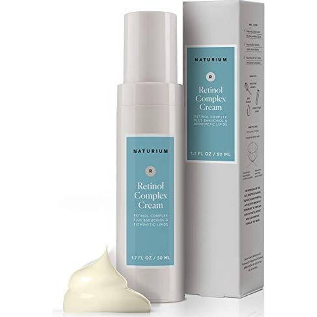 Naturium Retinol Complex Face Cream 2.5% Plus Bakuchiol & Biomimetic Lipids  Moisturizing Skin Repair Facial Cream  1.7 oz