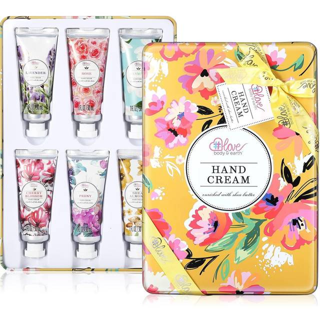 Hand Cream Set - Pack of 6 Hand Lotion Enriched with Shea Butter and Glycerin to Nourish and Deeply moisturize Rough Hands, 6 x 1.0 oz/30ml Travel