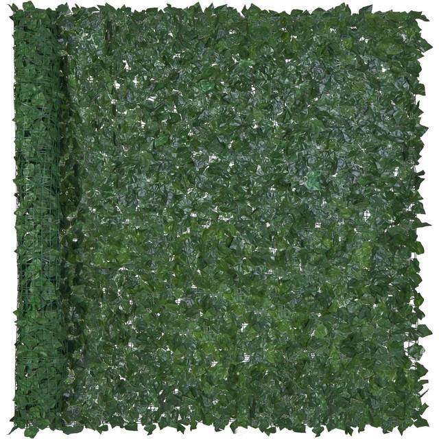 Best Choice Products Outdoor Garden 96x72-inch Artificial Faux Ivy Hedge Leaf and Vine Privacy Fence Wall Screen - Green
