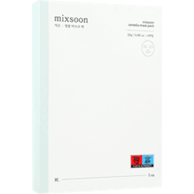 Mixsoon Centella Asiatica Sheet Mask Pack for Irritated & Sensitive Skin - 5 x 25g
