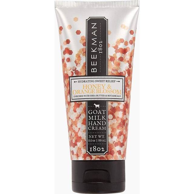 Beekman 1802 Pure Goat Milk Hand Cream  Honey & Orange Blossom - Scented - 2 oz - Moisturizing Lotion for Dry Skin - Anti-Aging Hydration - Good for S