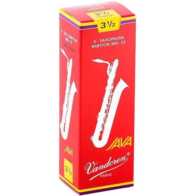 Vandoren Java Red Baritone Saxophone Reeds 3.5 (5 Pack)