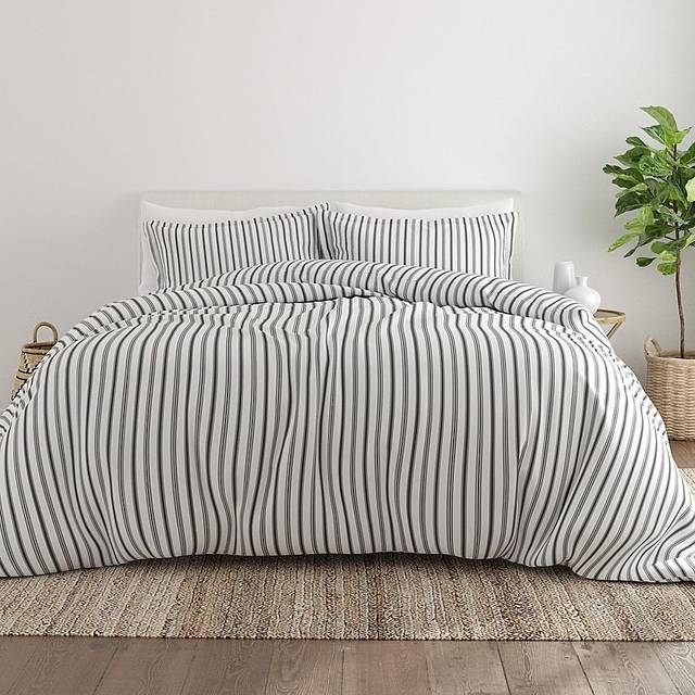 Linen Market Twin Duvet Cover (Gray) - Experience Hotel-Like Comfort with Unparalleled Softness  Exquisite Prints & Solid Colors for a Dreamy Bedroom