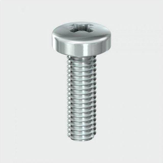 Machine Screw Pozi Pan Head Bright Zinc Plated M5 30mm Pack of 100