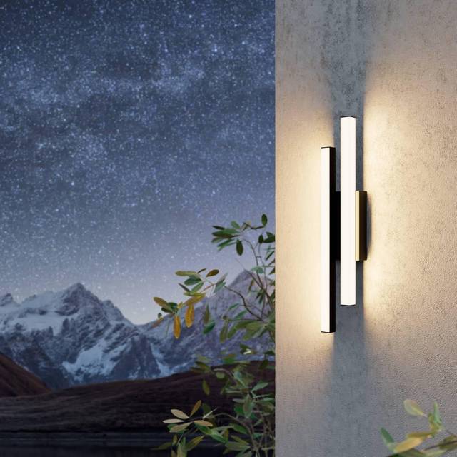 EGLO Serricella Outdoor LED Wall Light - Black