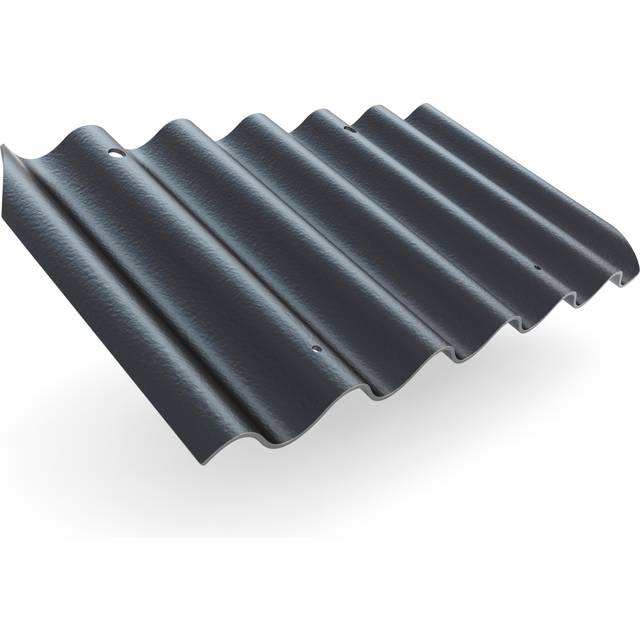 Swisspearl Bølgeplade B7 HJ/HU i mokka 1100x570 mm