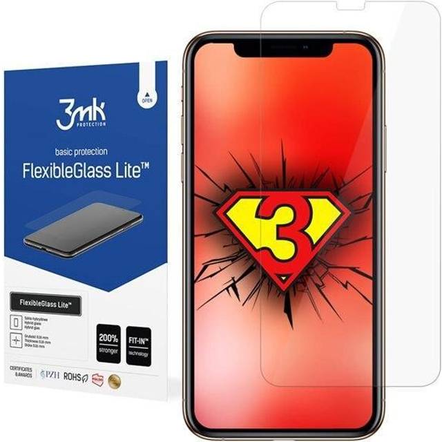 3MK FlexibelGlass Lite Hybrid Skydd fÃ¶r iPhone X/XS/11 Pro