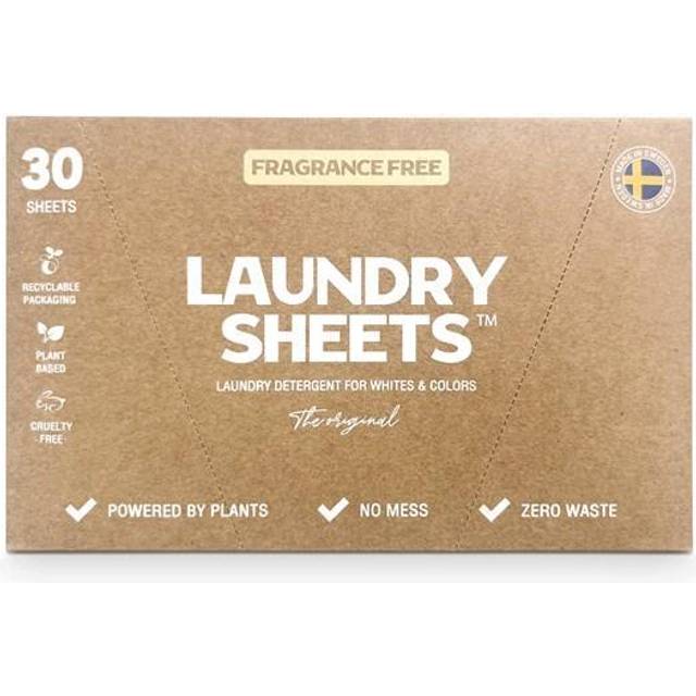 Laundry Sheets - 30 Tvättar Parfymfri