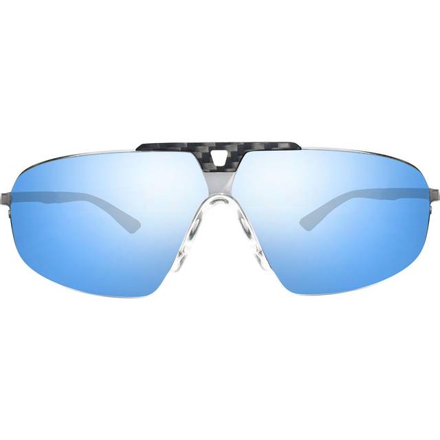 Revo RE 1182 ALPINE Polarized 03 BLP Men&#39;s Sunglasses Grey Size 70 - Shiny Chrome (70)