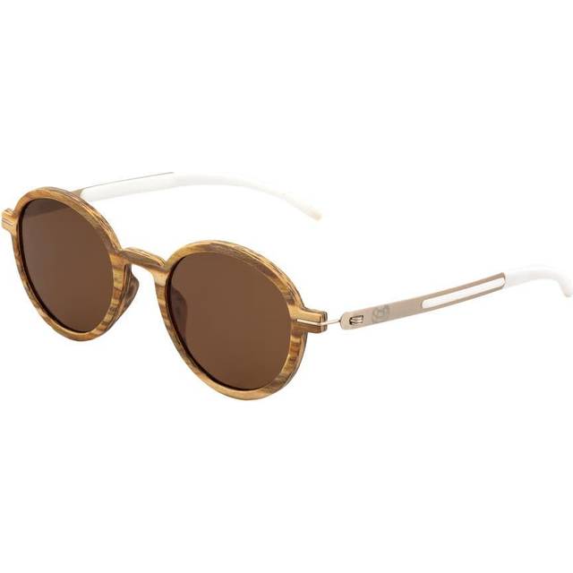 Earth Toco Round Unisex Sunglasses ESG051AG - Brown (OS)