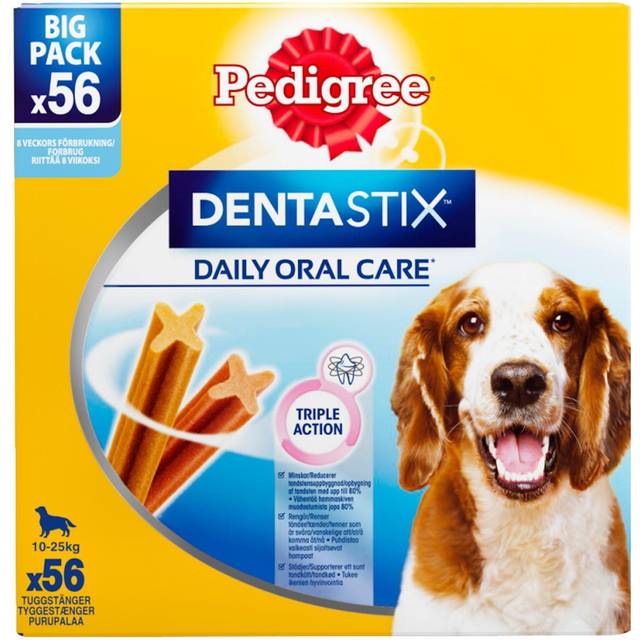 Pedigree DentaStix Daily Tandvårdsgodis Medium Tuggpinne för Hundar 56-pack