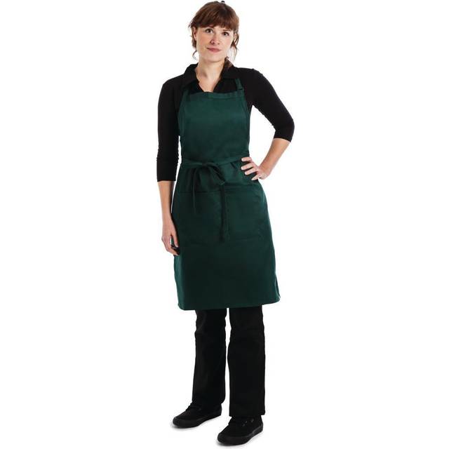 Chef Works Butchers Bib Apron Hunter Green
