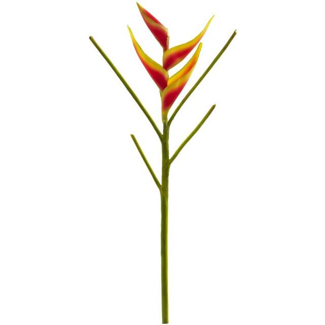 Nearly Natural 26 in. Heliconia Artificial (Set of 4) Silk Flowers, 1x8x26, Orange