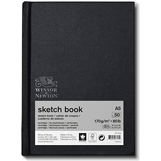 Winsor & Newton : Hardbound Sketch Book : 170gsm : 50 Sheets : A5