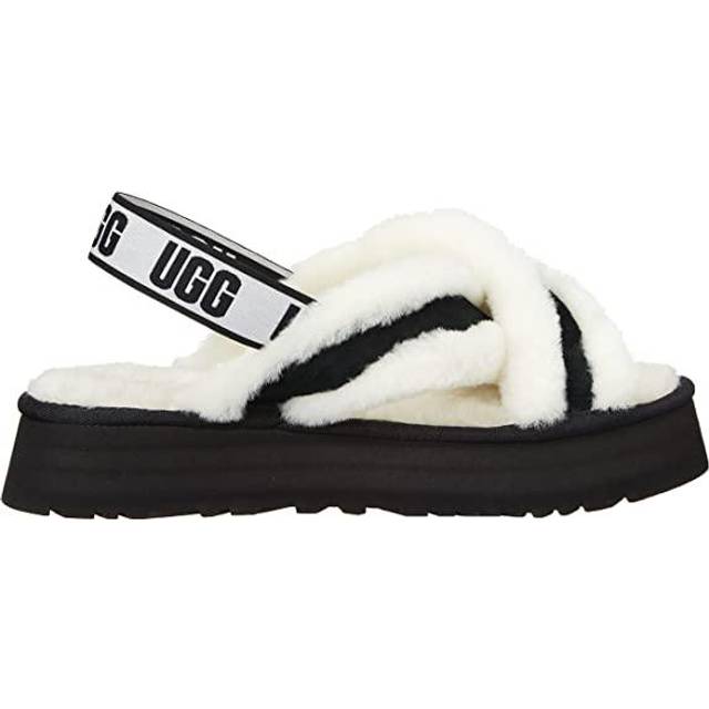 (WMNS) UGG Disco Cross 'White Black' 1121550-WHT - White/Black - 9