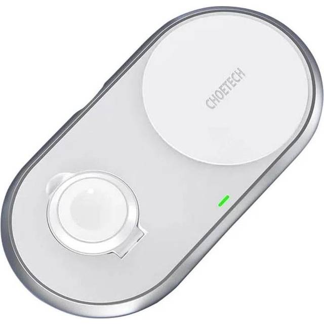 Choetech 2-in-1 trÃ¥dlÃ¶s Laddare fÃ¶r Smartphones/Apple Watch Qi