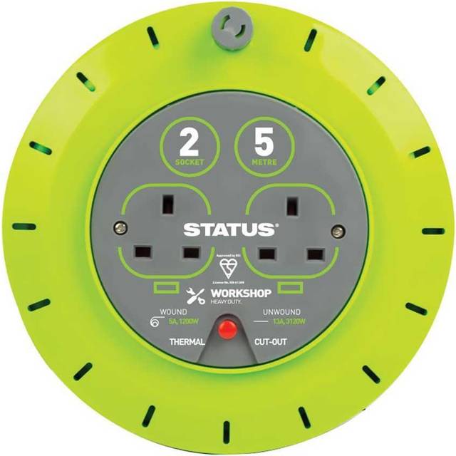 Status 5M 13 Amp 2 Socket Outlet With Thermal Cut Out