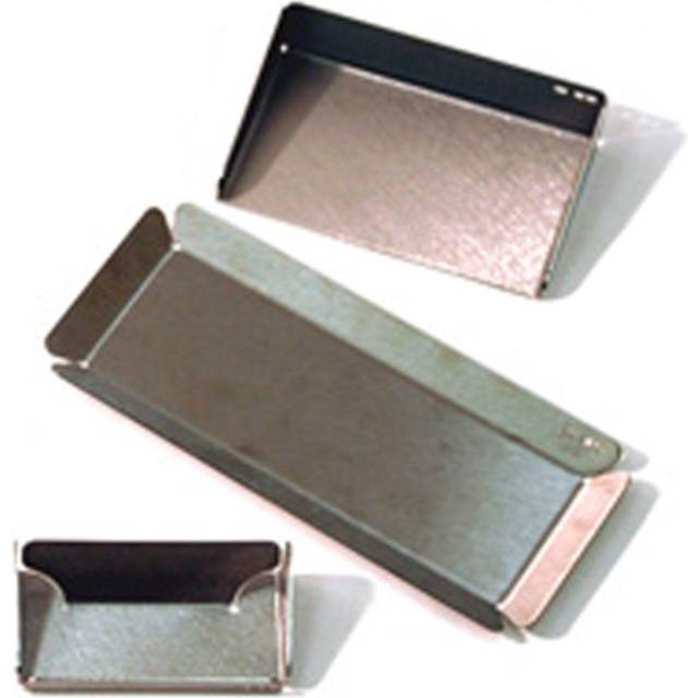Techstyle Memo Stainless Steel Office Organiser Set / Pen Tray / Card Holder Silver, Silver