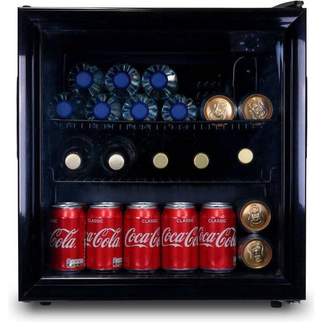 Mini Drinks Fridge, Table Top 50L Beer / Wine Cooler With Glass Door - SIA DC2BL