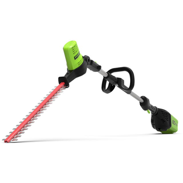 Greenworks GD60PHT51 60v Cordless Brushless Long Reach Hedge Trimmer 510mm No Batteries No Battery Charger