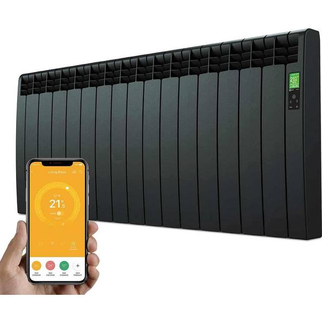 Rointe El Radiator 1600 W Wi-Fi D Series Svart