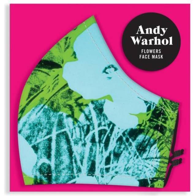 Andy Warhol Warhol Flowers Face Mask other merchandise, engelsk