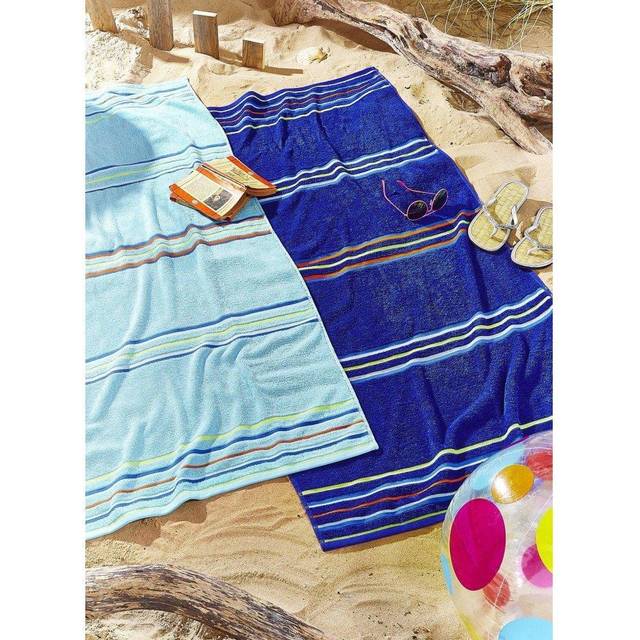 Rainbow 100% Beach Towel - Blue (Beach Towel)