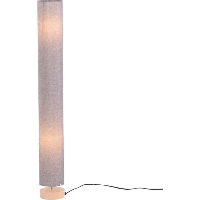 HOMCOM Tall Floor Lamp Lighting With Fabric Shade for Bedroom Living Grey, Grey