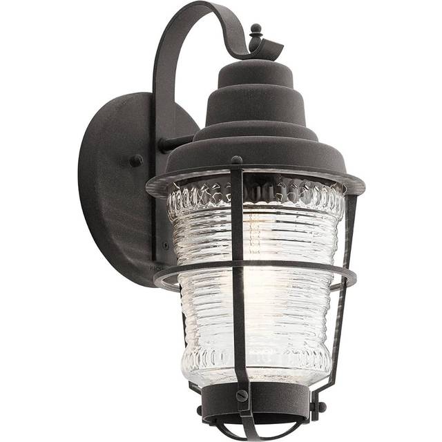 Kichler Chance Harbor Outdoor 1 Light Wall Lantern Weathered Zinc IP44 - Grey - One Size
